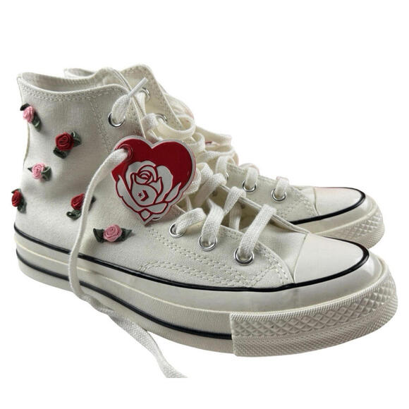 Shoes - Chuck Taylor All Star Valentines Day High Sneakers Egret Size 8 Women's